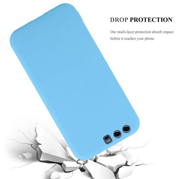 Cadorabo Hoesje geschikt voor Huawei P10 PLUS in CANDY BLAUW - Beschermhoes TPU silicone Case Cover