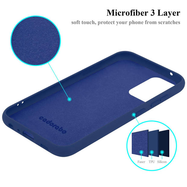 Cadorabo Hoesje geschikt voor Samsung Galaxy A72 4G / 5G Case in LIQUID BLAUW - Beschermhoes TPU silicone Cover