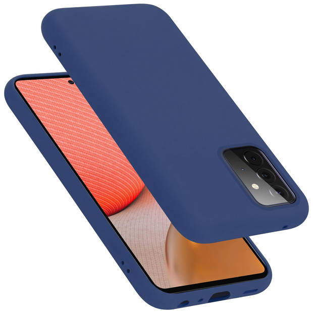 Cadorabo Hoesje geschikt voor Samsung Galaxy A72 4G / 5G Case in LIQUID BLAUW - Beschermhoes TPU silicone Cover