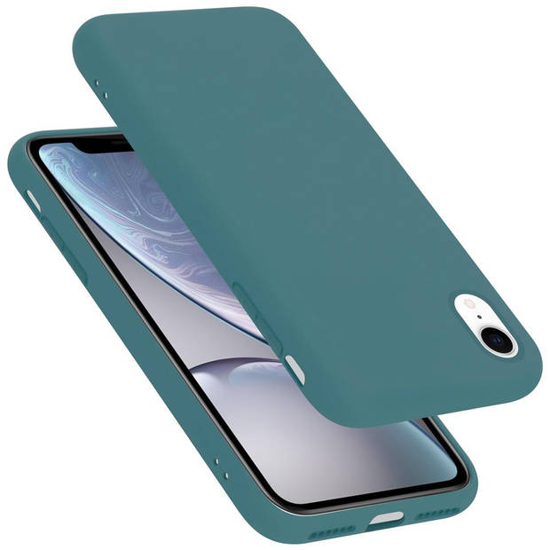 Cadorabo Hoesje geschikt voor Apple iPhone XR Case in LIQUID GROEN - Beschermhoes TPU silicone Cover