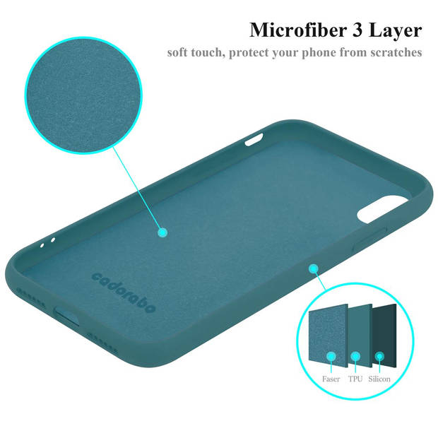 Cadorabo Hoesje geschikt voor Apple iPhone XR Case in LIQUID GROEN - Beschermhoes TPU silicone Cover