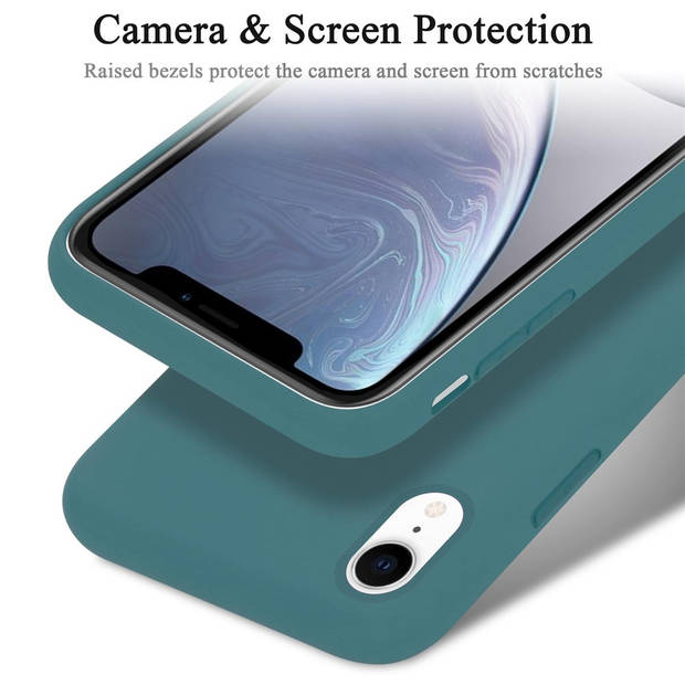 Cadorabo Hoesje geschikt voor Apple iPhone XR Case in LIQUID GROEN - Beschermhoes TPU silicone Cover