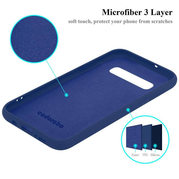 Cadorabo Hoesje geschikt voor Samsung Galaxy S10 5G Case in LIQUID BLAUW - Beschermhoes TPU silicone Cover