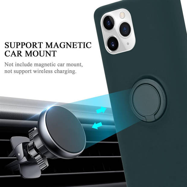 Cadorabo Hoesje geschikt voor Apple iPhone 11 PRO MAX in LIQUID GROEN - Beschermhoes van TPU silicone Case Cover met