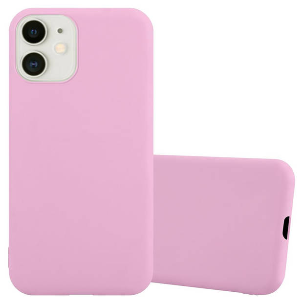 Cadorabo Hoesje geschikt voor Apple iPhone 12 MINI in CANDY ROZE - Beschermhoes TPU silicone Case Cover