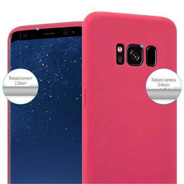 Cadorabo Hoesje geschikt voor Samsung Galaxy S8 PLUS in CANDY ROOD - Beschermhoes TPU silicone Case Cover