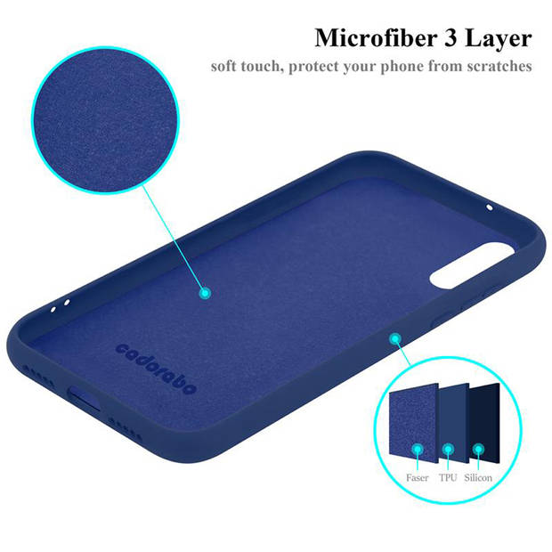 Cadorabo Hoesje geschikt voor Huawei P20 Case in LIQUID BLAUW - Beschermhoes TPU silicone Cover