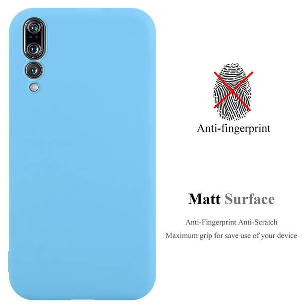 Cadorabo Hoesje geschikt voor Huawei P20 PRO / P20 PLUS in CANDY BLAUW - Beschermhoes TPU silicone Case Cover