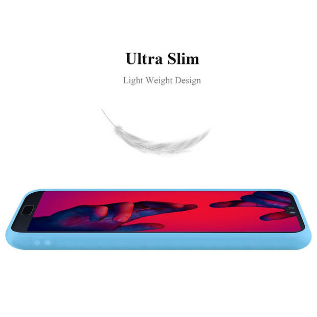 Cadorabo Hoesje geschikt voor Huawei P20 PRO / P20 PLUS in CANDY BLAUW - Beschermhoes TPU silicone Case Cover