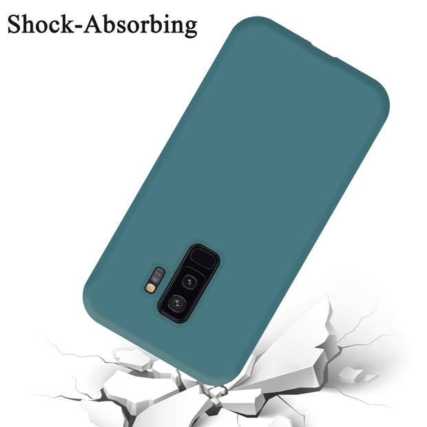 Cadorabo Hoesje geschikt voor Samsung Galaxy S9 PLUS Case in LIQUID GROEN - Beschermhoes TPU silicone Cover