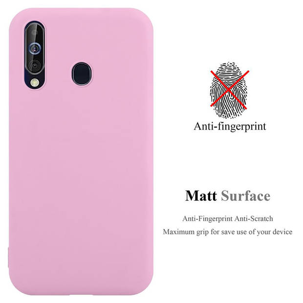 Cadorabo Hoesje geschikt voor Samsung Galaxy A60 / M40 in CANDY ROZE - Beschermhoes TPU silicone Case Cover