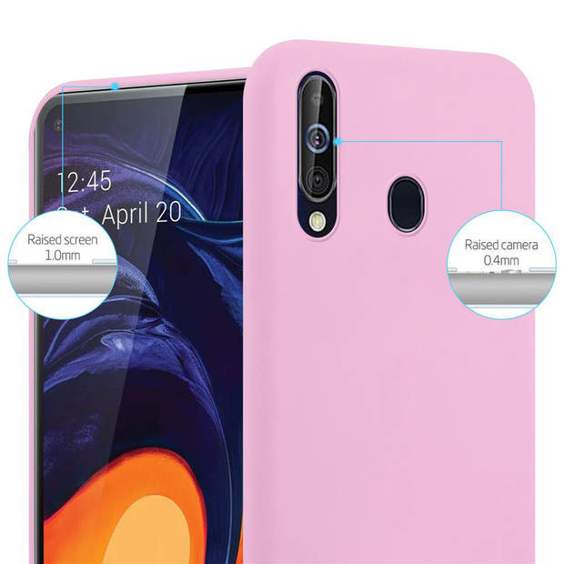 Cadorabo Hoesje geschikt voor Samsung Galaxy A60 / M40 in CANDY ROZE - Beschermhoes TPU silicone Case Cover