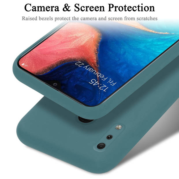 Cadorabo Hoesje geschikt voor Samsung Galaxy A20 / A30 / M10s Case in LIQUID GROEN - Beschermhoes TPU silicone Cover