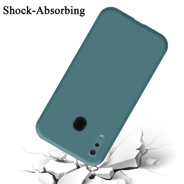 Cadorabo Hoesje geschikt voor Samsung Galaxy A20 / A30 / M10s Case in LIQUID GROEN - Beschermhoes TPU silicone Cover