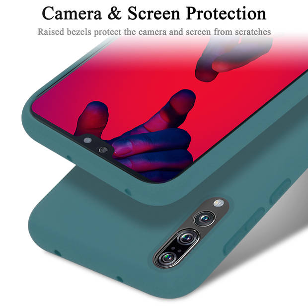 Cadorabo Hoesje geschikt voor Huawei P20 PRO / P20 PLUS Case in LIQUID GROEN - Beschermhoes TPU silicone Cover