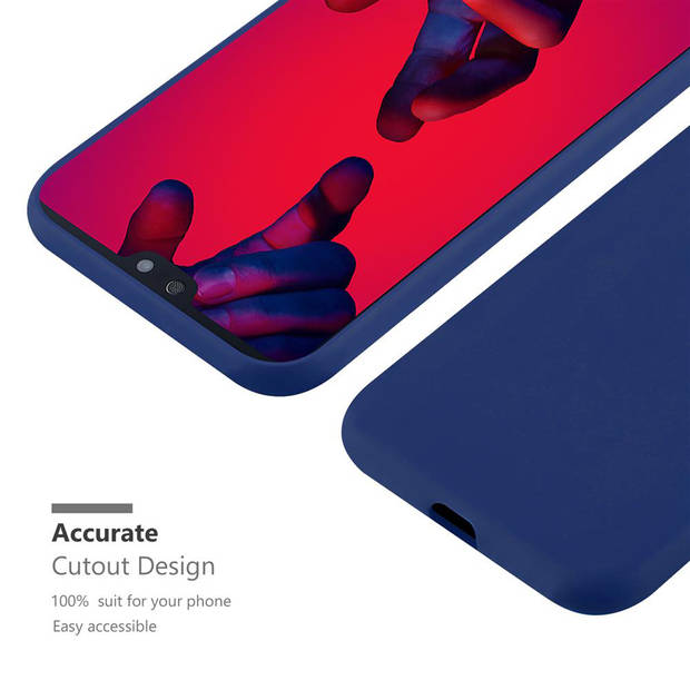 Cadorabo Hoesje geschikt voor Huawei P20 PRO / P20 PLUS in CANDY DONKER BLAUW - Beschermhoes TPU silicone Case Cover