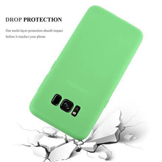 Cadorabo Hoesje geschikt voor Samsung Galaxy S8 PLUS in CANDY PASTEL GROEN - Beschermhoes TPU silicone Case Cover