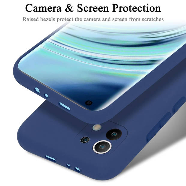 Cadorabo Hoesje geschikt voor Xiaomi Mi 11 5G Case in LIQUID BLAUW - Beschermhoes TPU silicone Cover