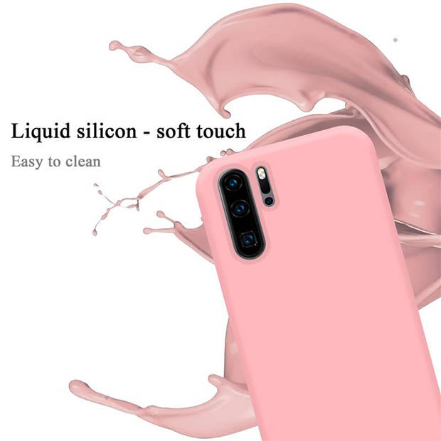 Cadorabo Hoesje geschikt voor Huawei P30 PRO Case in LIQUID ROZE - Beschermhoes TPU silicone Cover