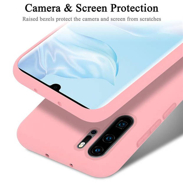 Cadorabo Hoesje geschikt voor Huawei P30 PRO Case in LIQUID ROZE - Beschermhoes TPU silicone Cover