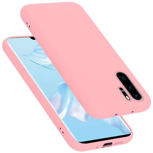 Cadorabo Hoesje geschikt voor Huawei P30 PRO Case in LIQUID ROZE - Beschermhoes TPU silicone Cover