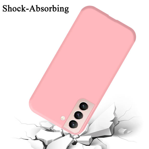 Cadorabo Hoesje geschikt voor Samsung Galaxy S21 5G Case in LIQUID ROZE - Beschermhoes TPU silicone Cover