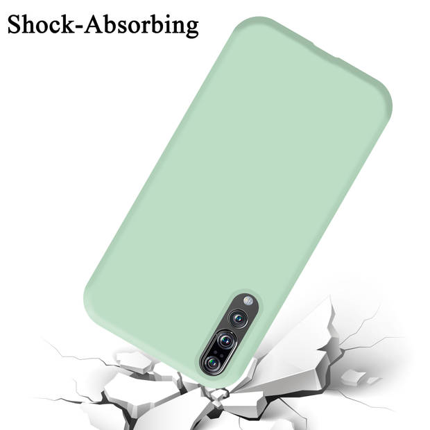 Cadorabo Hoesje geschikt voor Huawei P20 PRO / P20 PLUS Case in LIQUID LICHT GROEN - Beschermhoes TPU silicone Cover