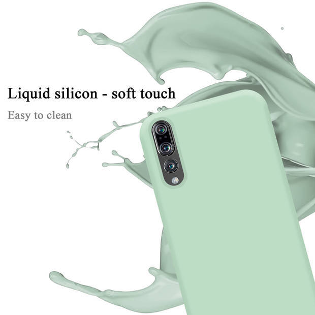 Cadorabo Hoesje geschikt voor Huawei P20 PRO / P20 PLUS Case in LIQUID LICHT GROEN - Beschermhoes TPU silicone Cover