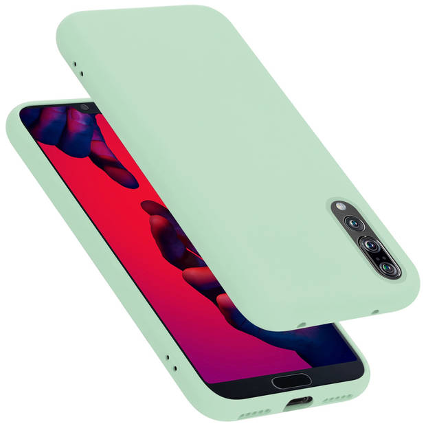 Cadorabo Hoesje geschikt voor Huawei P20 PRO / P20 PLUS Case in LIQUID LICHT GROEN - Beschermhoes TPU silicone Cover