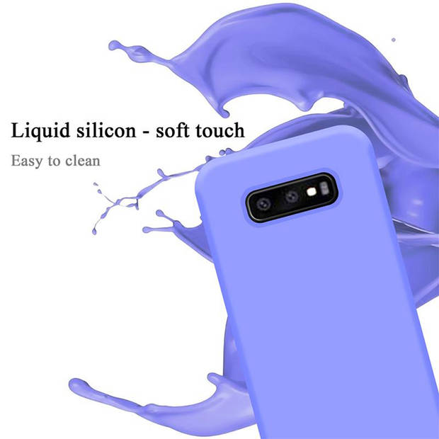 Cadorabo Hoesje geschikt voor Samsung Galaxy S10e Case in LIQUID LICHT PAARS - Beschermhoes TPU silicone Cover