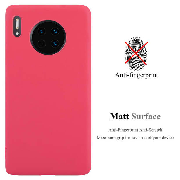 Cadorabo Hoesje geschikt voor Huawei MATE 30 in CANDY ROOD - Beschermhoes TPU silicone Case Cover