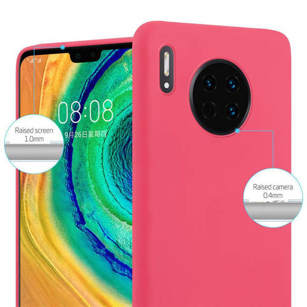 Cadorabo Hoesje geschikt voor Huawei MATE 30 in CANDY ROOD - Beschermhoes TPU silicone Case Cover