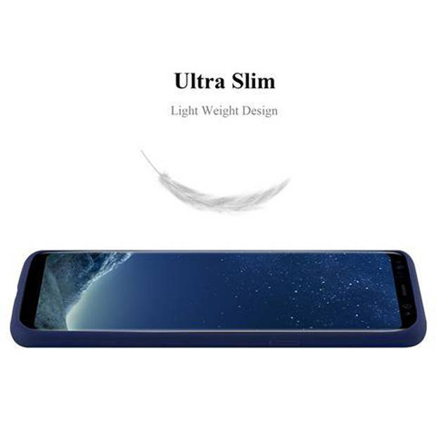 Cadorabo Hoesje geschikt voor Samsung Galaxy S8 PLUS in CANDY DONKER BLAUW - Beschermhoes TPU silicone Case Cover