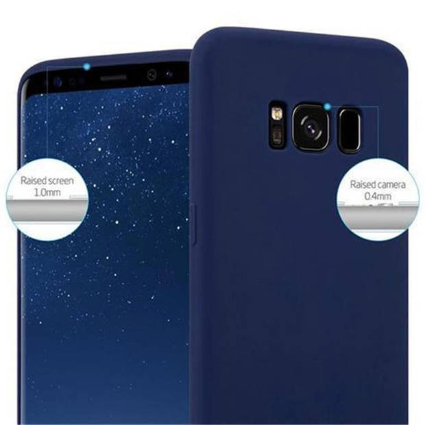 Cadorabo Hoesje geschikt voor Samsung Galaxy S8 PLUS in CANDY DONKER BLAUW - Beschermhoes TPU silicone Case Cover