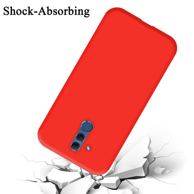 Cadorabo Hoesje geschikt voor Huawei MATE 20 LITE Case in LIQUID ROOD - Beschermhoes TPU silicone Cover