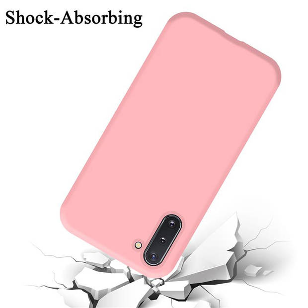 Cadorabo Hoesje geschikt voor Samsung Galaxy NOTE 10 Case in LIQUID ROZE - Beschermhoes TPU silicone Cover