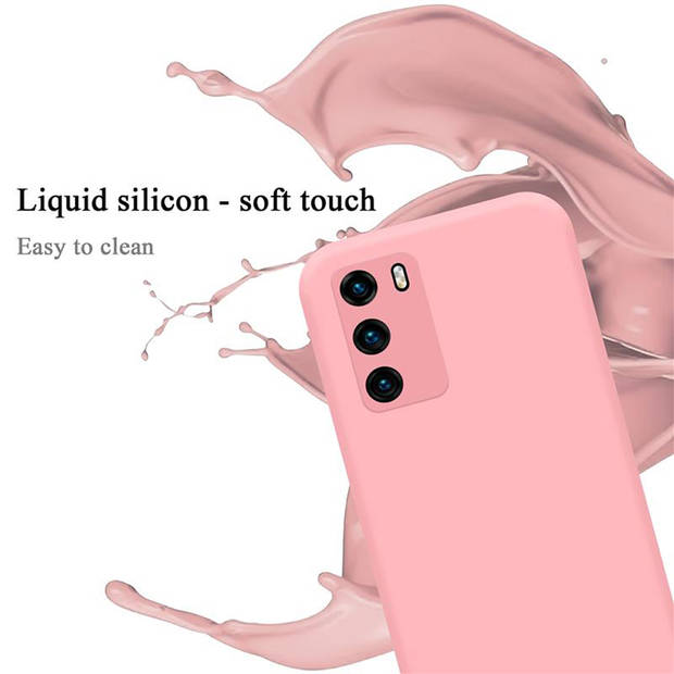 Cadorabo Hoesje geschikt voor Huawei P40 Case in LIQUID ROZE - Beschermhoes TPU silicone Cover