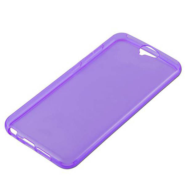 Cadorabo Hoesje geschikt voor HTC ONE A9 in TRANSPARANT PAARS - Beschermhoes Cover gemaakt van TPU Silicone Case