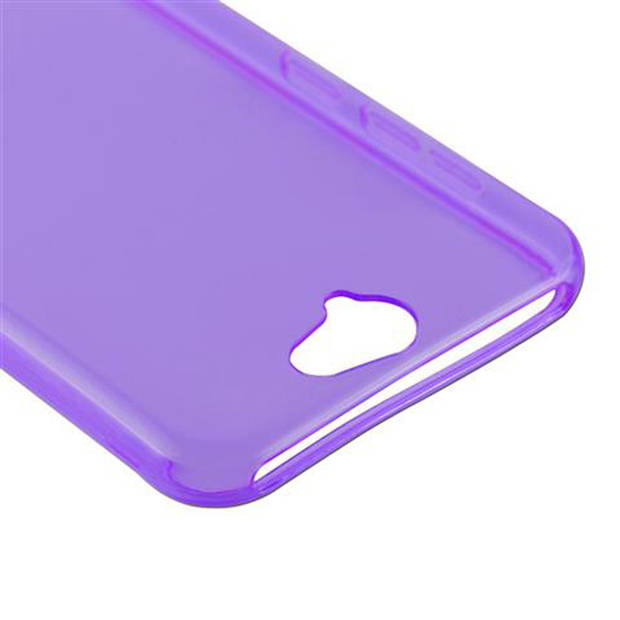 Cadorabo Hoesje geschikt voor HTC ONE A9 in TRANSPARANT PAARS - Beschermhoes Cover gemaakt van TPU Silicone Case