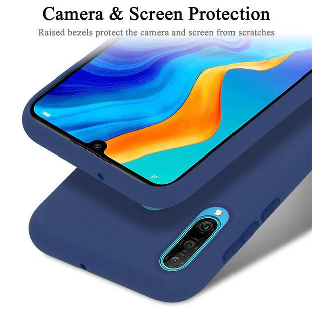 Cadorabo Hoesje geschikt voor Huawei P30 LITE Case in LIQUID BLAUW - Beschermhoes TPU silicone Cover