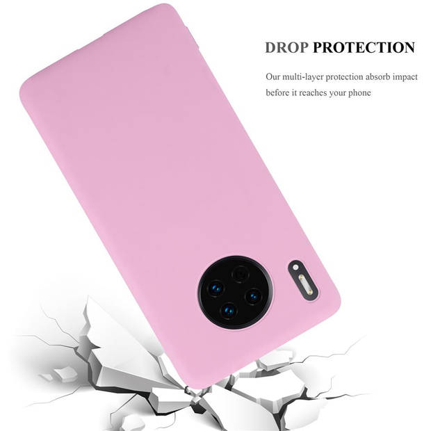 Cadorabo Hoesje geschikt voor Huawei MATE 30 in CANDY ROZE - Beschermhoes TPU silicone Case Cover