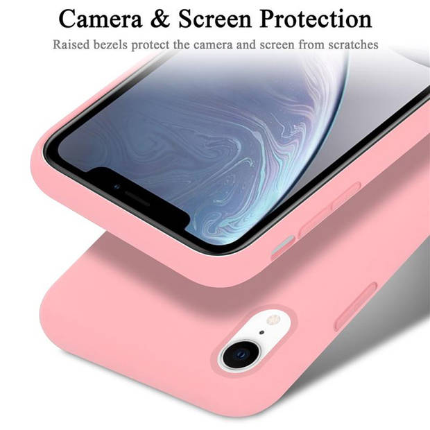 Cadorabo Hoesje geschikt voor Apple iPhone XR Case in LIQUID ROZE - Beschermhoes TPU silicone Cover