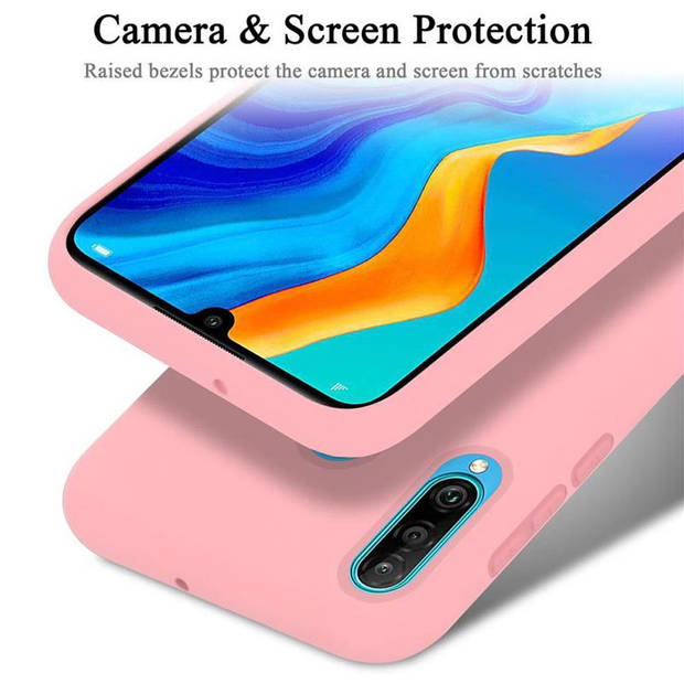 Cadorabo Hoesje geschikt voor Huawei P30 LITE Case in LIQUID ROZE - Beschermhoes TPU silicone Cover