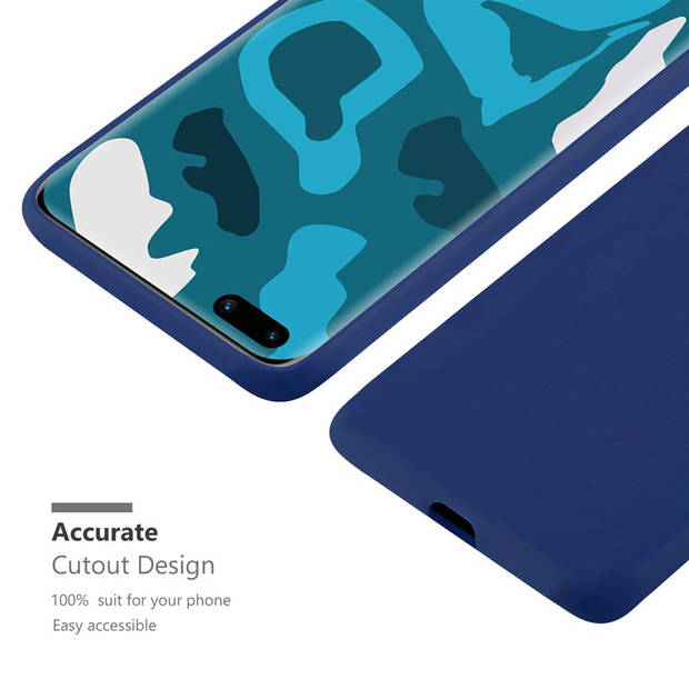 Cadorabo Hoesje geschikt voor Huawei P40 PRO / P40 PRO+ in CANDY DONKER BLAUW - Beschermhoes TPU silicone Case Cover