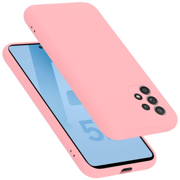 Cadorabo Hoesje geschikt voor Samsung Galaxy A52 (4G / 5G) / A52s Case in LIQUID ROZE - Beschermhoes TPU silicone Cover