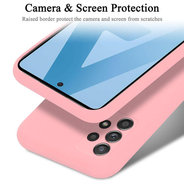 Cadorabo Hoesje geschikt voor Samsung Galaxy A52 (4G / 5G) / A52s Case in LIQUID ROZE - Beschermhoes TPU silicone Cover