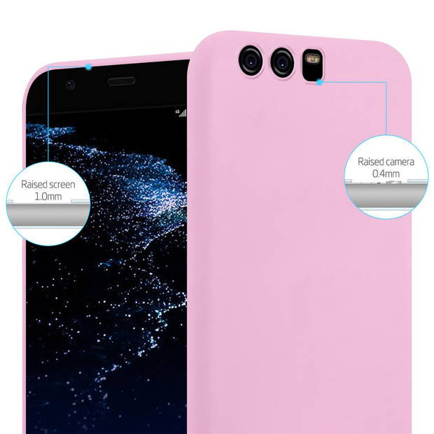 Cadorabo Hoesje geschikt voor Huawei P10 in CANDY ROZE - Beschermhoes TPU silicone Case Cover