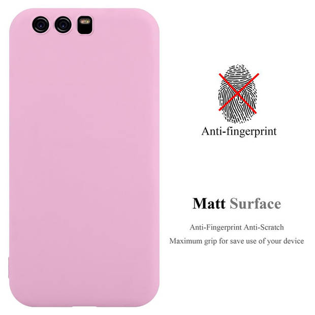 Cadorabo Hoesje geschikt voor Huawei P10 in CANDY ROZE - Beschermhoes TPU silicone Case Cover