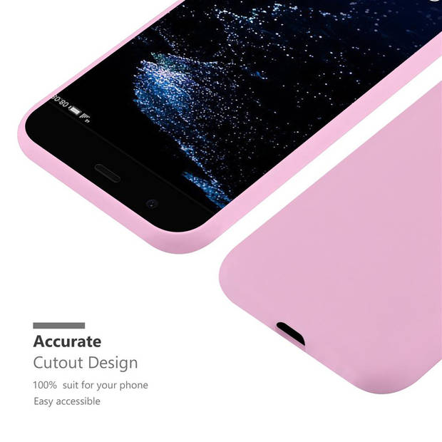 Cadorabo Hoesje geschikt voor Huawei P10 in CANDY ROZE - Beschermhoes TPU silicone Case Cover