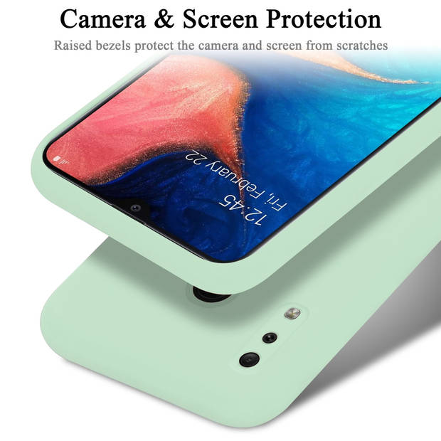 Cadorabo Hoesje geschikt voor Samsung Galaxy A20 / A30 / M10s Case in LIQUID LICHT GROEN - Beschermhoes TPU silicone